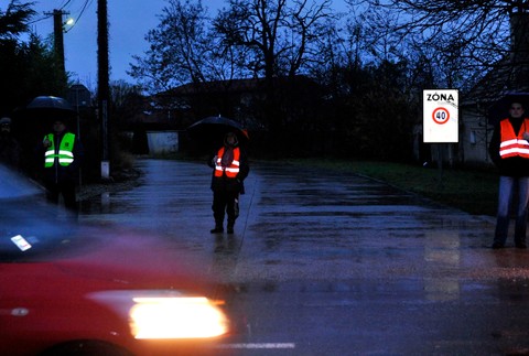 Dunajská Lužná - blokáda ulíc 2