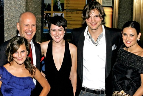 Tallulah Willis s celou rodinou