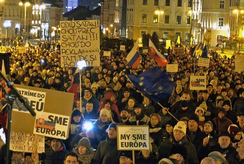 Protest v Banskej Bystrici