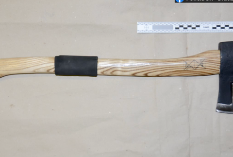 Muž so sekerou vchádza do budovy NR SR