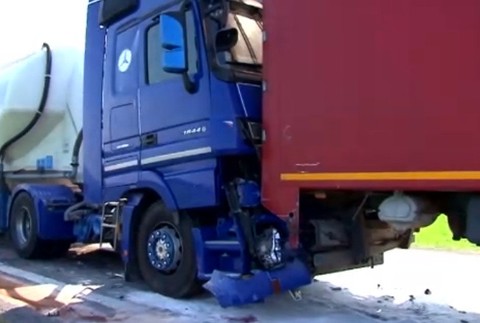 Hromadná nehoda pri Trenčíne 