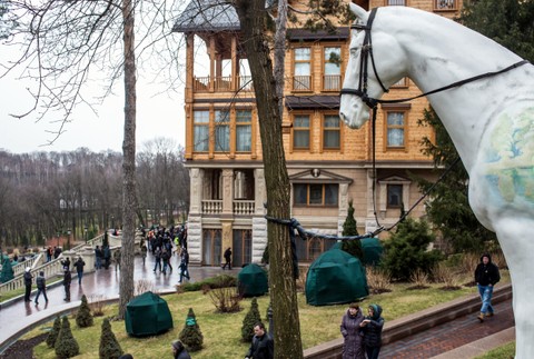 Janukovyč vila Mezhyhirya Kyjev 2