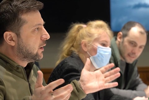 Stretnutie Zelenského s premiérmi Poľska, Slovinska, Česka