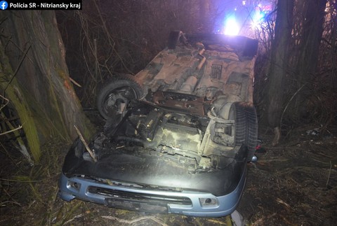 Dopravná nehoda pri obci Gbelce 