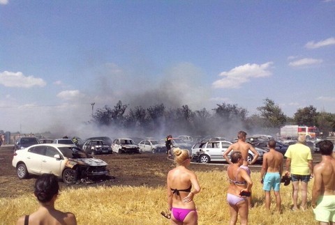 Vincov les - požiar áut 1