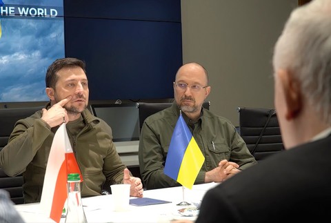 Stretnutie Zelenského s premiérmi Poľska, Slovinska, Česka