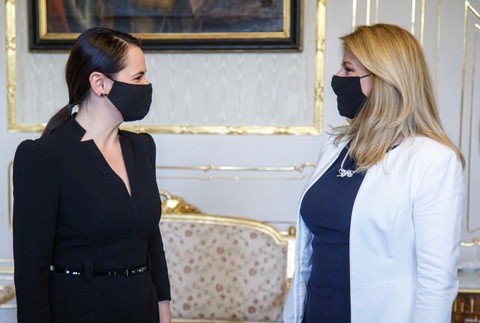 Cichanovská na Slovensku