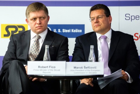 Robert Fico, slovenský premiér, Maroš Šefčovič, slovenský eurokomisár