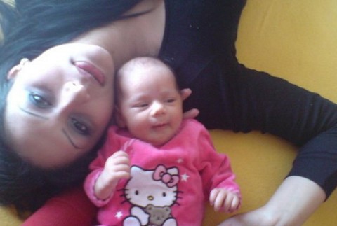 Eva Bariová a jej dieťa