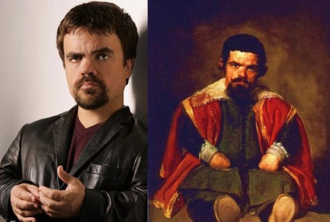 Peter Dinklage a muž na portréte maliara Diega Velazqueza 