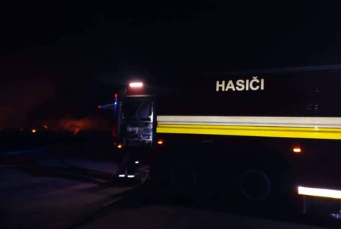 Požiar skládky Zohor 