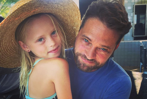 Jason Priestley s rodinou