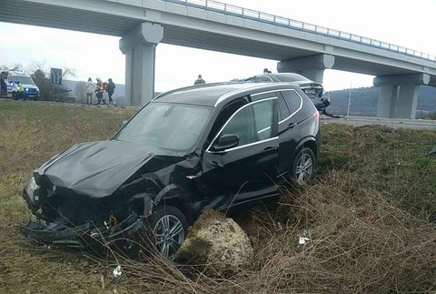 Nehoda na ceste v Beckove