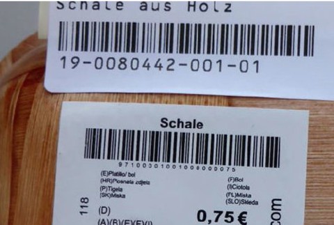 Drevené misky z Číny - upozornenie 