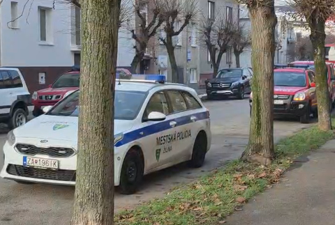 Poplach v centre Žiliny