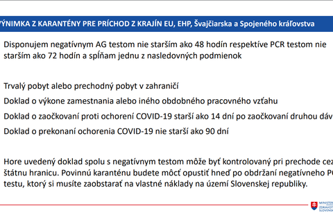 Zmeny na hraniciach, výnimka