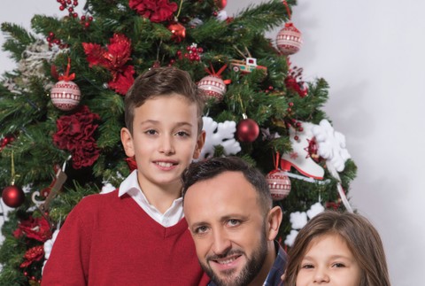 Ondrej Kandráč s rodinou