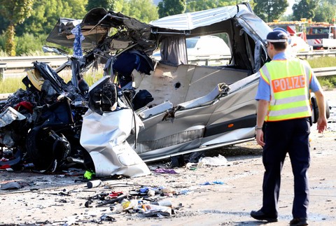 Drážďany - nehoda autobusov 2