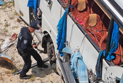 Chorvátsko nehoda český autobus