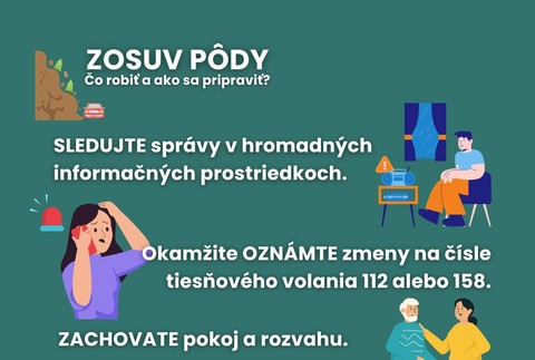 ​Odporúčanie pri zosuve pôdy
