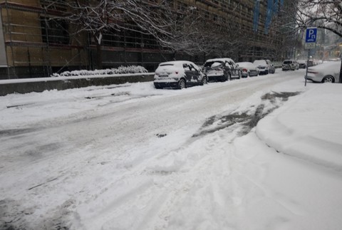 Zasnežená Bratislava 