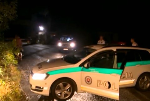 Nehoda, policajné auto