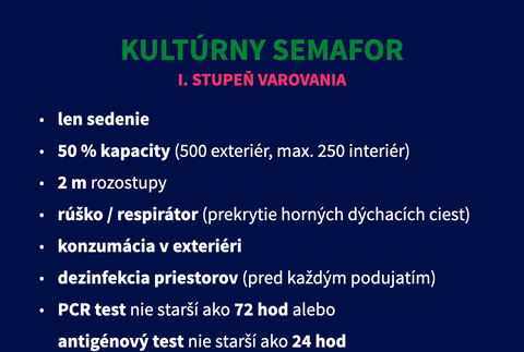 I. stupeň varovania