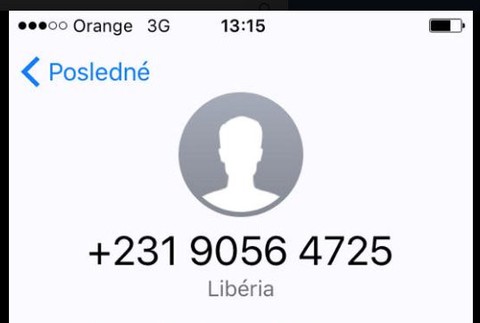 neznáme číslo z Nigérie