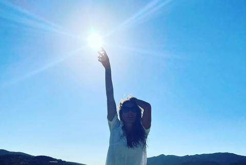 Agáta Hanychová na Sardínii 