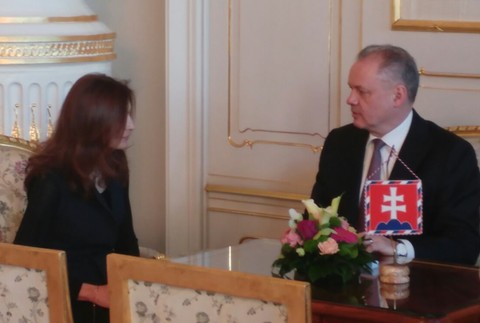 Andrea Kalavská a Andrej Kiska 