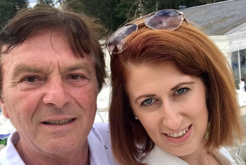 Pavel Trávníček s manželkou Monikou