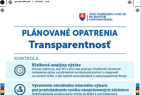 Opatrenia pri čerpaní eurofondov 1