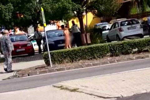 Po ulici sa prechádzal nahý muž.