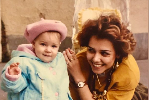 Dominika Cibulkova s mamou 