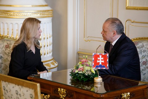 Zuzana Čaputová u Andreja Kisku 