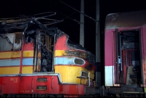 požiar vlaku 