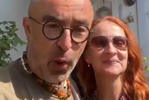 Marián Čurko s exmanželkou