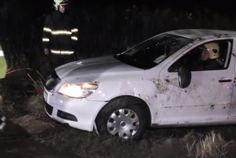 Nehoda na ľadovej ceste