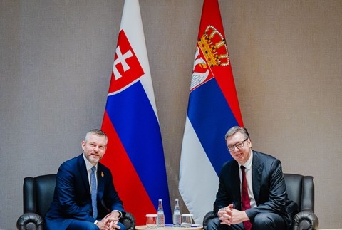 Peter Pellegrini a srbský prezident Aleksandar Vučič