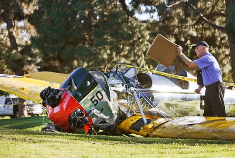 Harrison Ford havaroval na lietadle 2