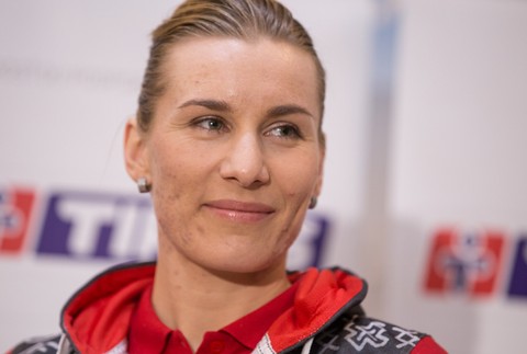 Slovenská biatlonistka Anastasia Kuzminová po návrate zo ZOH 2018 v juhokórejskom Pjongčangu, kde získala jednu zlatú a dve strieborné medaily