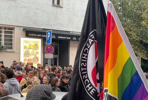 Protest na podporu LGBTI komunity