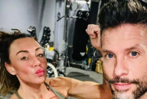 Michelle Heaton cvičí s manželom