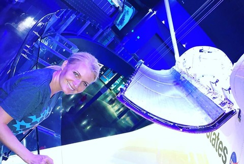 Aneta Parišková na oslavách 50. výročia pristátia na Mesiaci v USA 