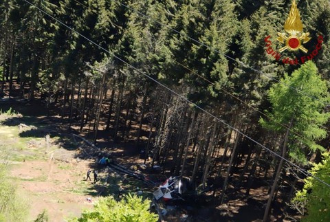 Pád lanovky v Taliansku