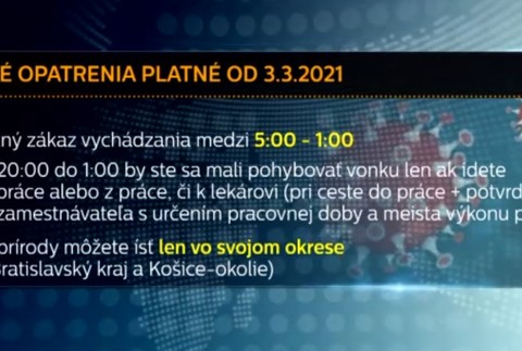 Vláda zaviedla nové opatrenia.