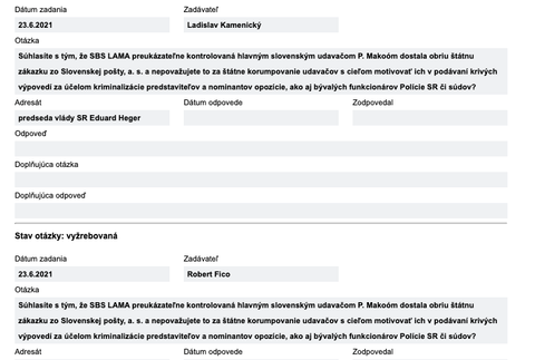 Hodina otázok v parlamente