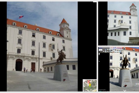 Google Street view mapy Bratislavský hrad