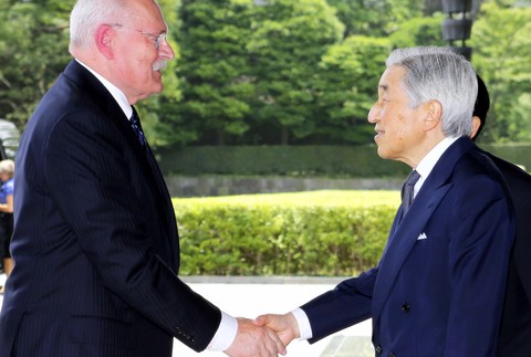 Gašparovič Ivan Silvia manželka japonský cisár Akihito návšteva Japonsko