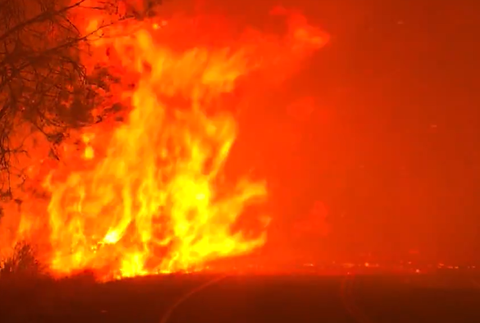 Lesný požiar v Kalifornii